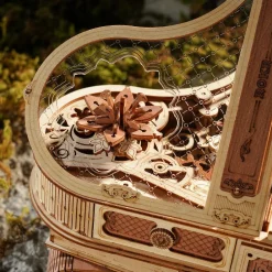Robotime ROKR Magic Piano Mechanical Music Box 3D Wooden Puzzle AMK81