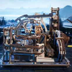 Robotime ROKR Marble Spaceport Marble Run 3D Wooden Puzzle LGC01