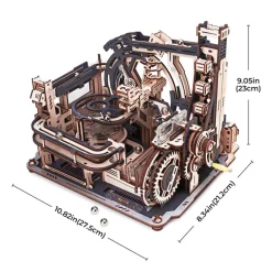 Robotime ROKR Marble Spaceport Marble Run 3D Wooden Puzzle LGC01