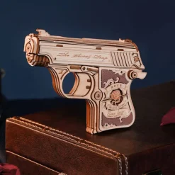 Robotime ROKR Mini Gun Toy Wooden 3D Puzzle LQ502