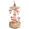 Robotime ROKR Parachute Tower DIY Music Box 3D Wooden Puzzle EA01