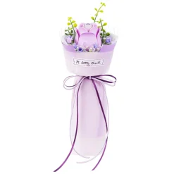 Robotime ROKR Purple Rose DIY Bouquet 3D Puzzle AF021