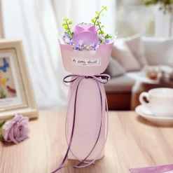 Robotime ROKR Purple Rose DIY Bouquet 3D Puzzle AF021