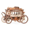 Robotime ROKR Stagecoach Mechanical Music Box 3D Wooden Puzzle AMKA1