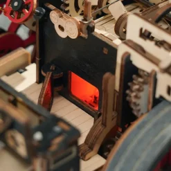 Robotime ROKR Steam Engine Mechanical 3D Wooden Puzzle LKA01 (Battery powered)