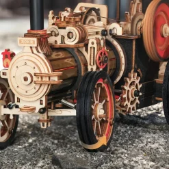 Robotime ROKR Steam Engine Mechanical 3D Wooden Puzzle LKA01 (Battery powered)