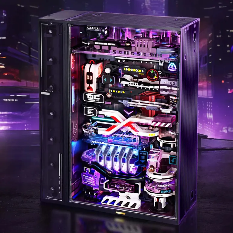 Robotime ROKR The Future City Marble Run Mechanical 3D Puzzle MR02S