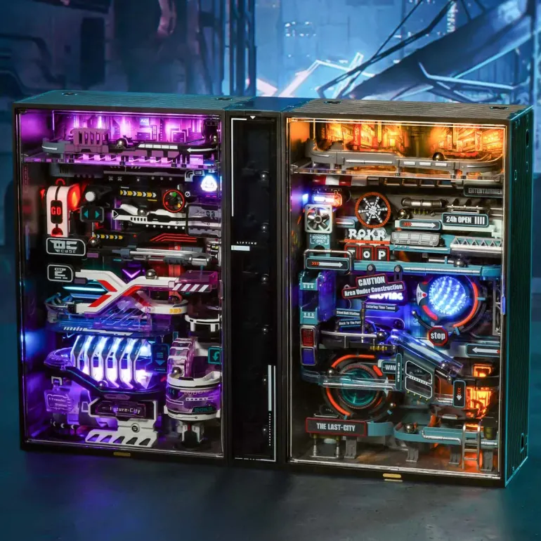 Robotime ROKR The Future City Marble Run Mechanical 3D Puzzle MR02S