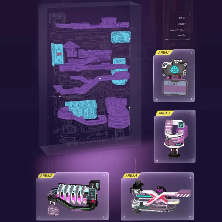 Robotime ROKR The Future City Marble Run Mechanical 3D Puzzle MR02S