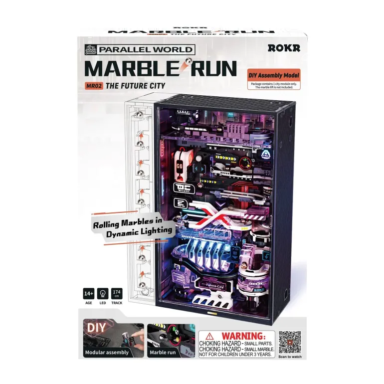 Robotime ROKR The Future City Marble Run Mechanical 3D Puzzle MR02S