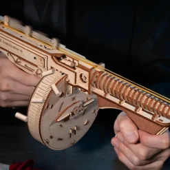 Robotime ROKR Thompson Submachine Toy Gun 3D Wooden Puzzle LQB01