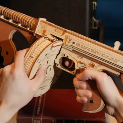Robotime ROKR Thompson Submachine Toy Gun 3D Wooden Puzzle LQB01