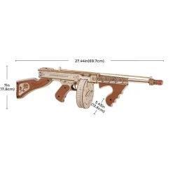 Robotime ROKR Thompson Submachine Toy Gun 3D Wooden Puzzle LQB01