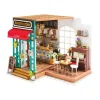 Robotime Rolife DIY Miniature Dollhouse Kit DG109 Simon's Coffee Shop