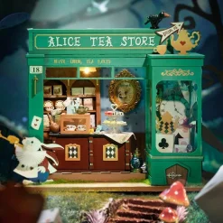 Robotime Rolife Alice’s Tea Store DIY Miniature House Kit DG156