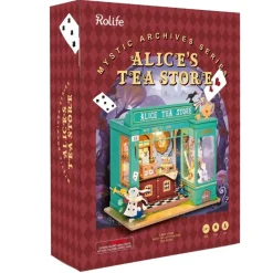 Robotime Rolife Alice’s Tea Store DIY Miniature House Kit DG156