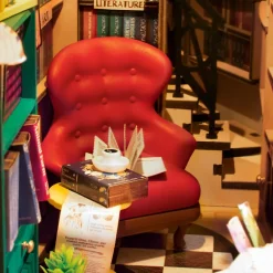 Robotime Rolife Bookstore DIY Book Nook Shelf Insert Kit TGB07