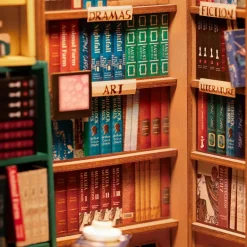 Robotime Rolife Bookstore DIY Book Nook Shelf Insert Kit TGB07