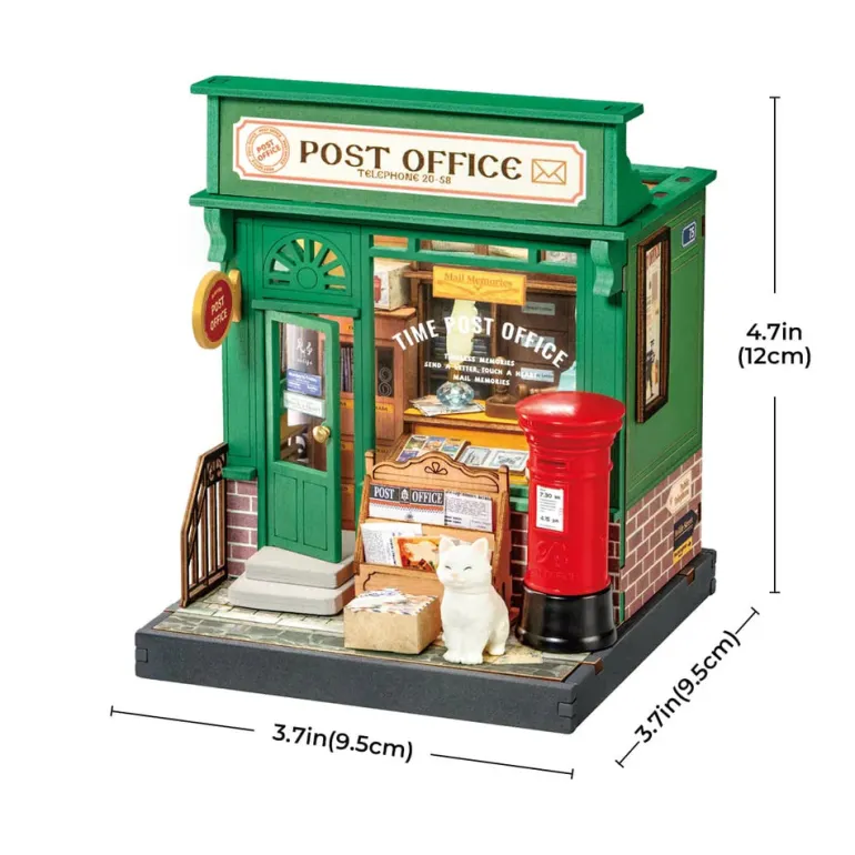 Robotime Rolife Century Post Office DIY Miniature House DS037