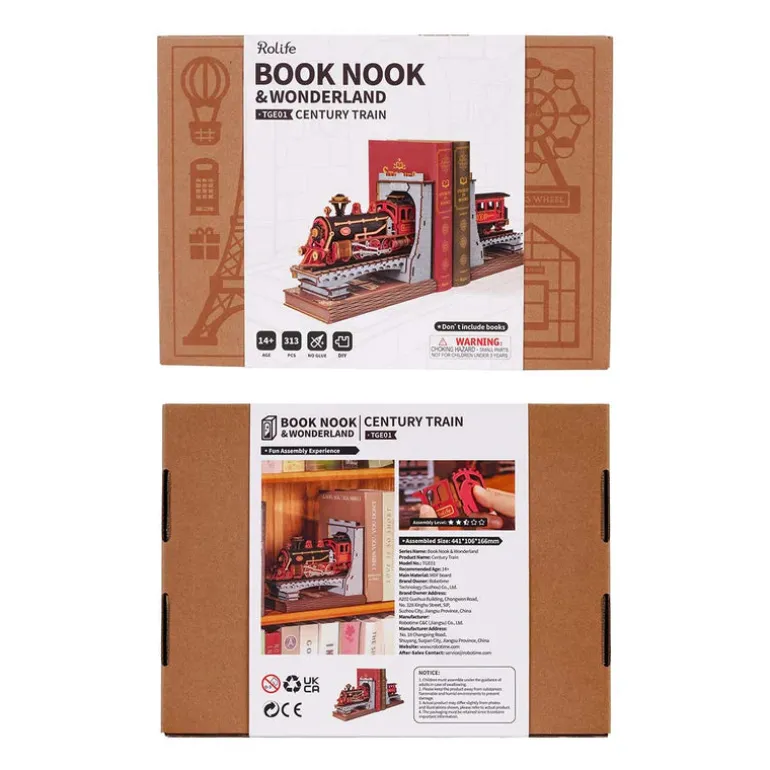 Robotime Rolife Century Train DIY Book Nook TGE01