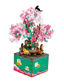 Robotime Rolife Cherry Blossom Tree DIY Music Box AM409