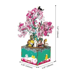Robotime Rolife Cherry Blossom Tree DIY Music Box AM409
