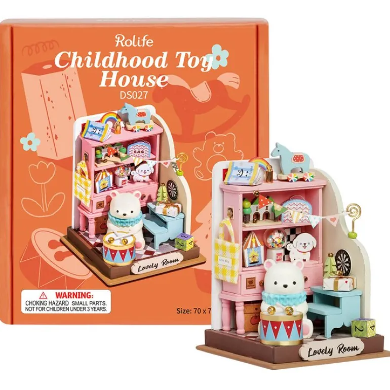 Robotime Rolife Childhood Toy House DIY Miniature House DS027