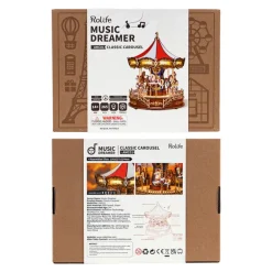 Robotime Rolife Classic Carousel 3D Wooden Puzzle AMC01