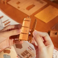 Robotime Rolife Corner Bookstore DIY Miniature House Kit DG164