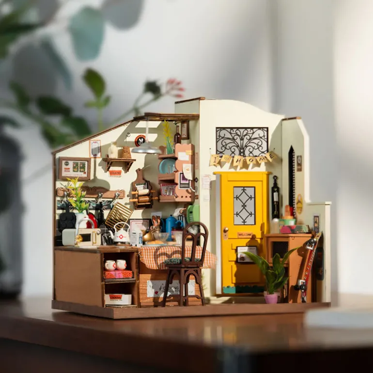 Robotime Rolife Cozy Kitchen DIY Miniature House DG159