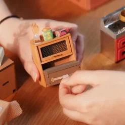 Robotime Rolife Cozy Kitchen DIY Miniature House DG159