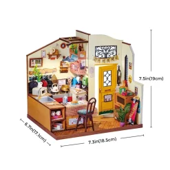 Robotime Rolife Cozy Kitchen DIY Miniature House DG159