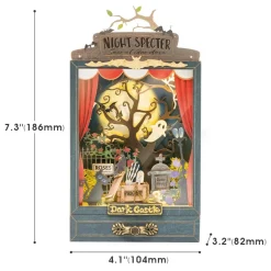 Robotime Rolife Dark Castle DIY Dollhouse Box Theater DS023