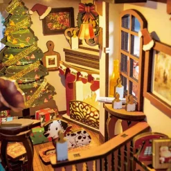 Robotime Rolife DIY Christmas Indoor Scene Book Nook Shelf Insert TGC07