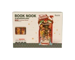 Robotime Rolife DIY Christmas Street Book Nook Shelf Insert TGC06