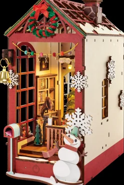 Robotime Rolife DIY Christmas Indoor Scene Book Nook Shelf Insert TGC07