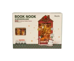 Robotime Rolife DIY Christmas Indoor Scene Book Nook Shelf Insert TGC07