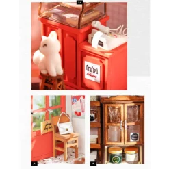 Robotime Rolife DIY Miniature Dollhouse DG148 Honey Ice-cream Shop