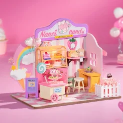 Robotime Rolife DIY Miniature Dollhouse DG151 Nanci Candy House + Figure