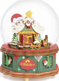 Robotime Rolife DIY Music Box Christmas Town AM46
