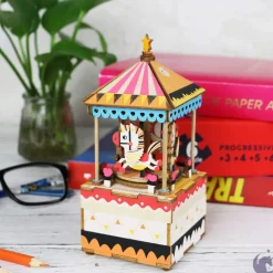 Robotime Rolife DIY Music Box Merry-Go-Round AM304