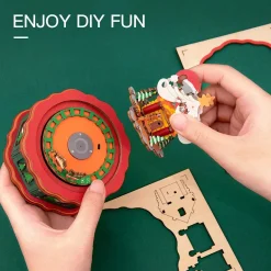 Robotime Rolife DIY Music Box Christmas Town AM46
