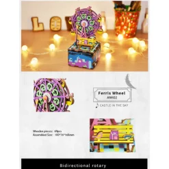 Robotime Rolife DIY Music Box AM402 - Ferris Wheel