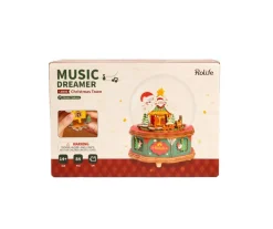 Robotime Rolife DIY Music Box Christmas Town AM46