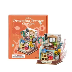 Robotime Rolife Dreaming Terrace Garden DIY Miniature House DS030