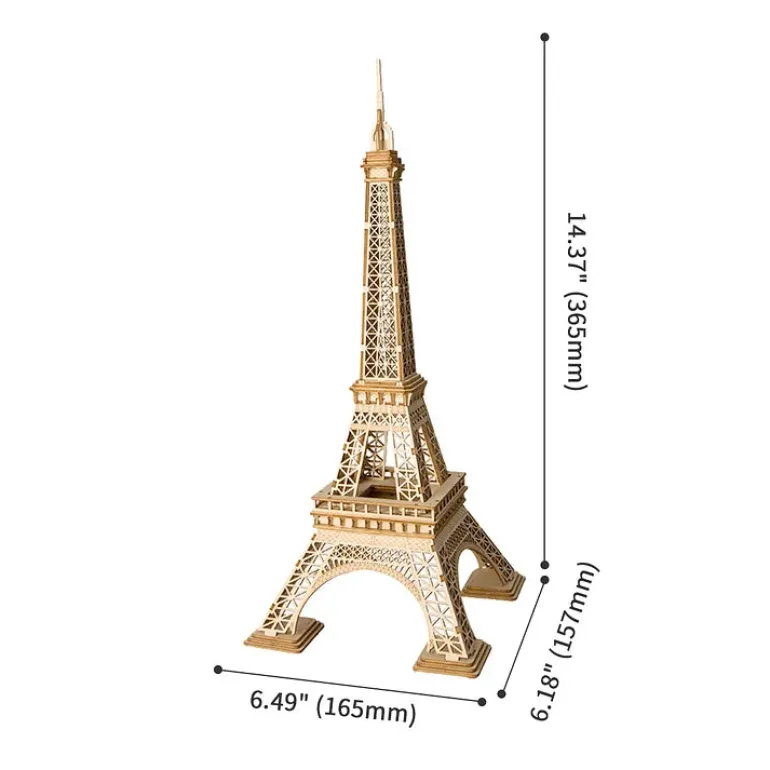 Robotime Rolife Eiffel Tower TG501 Architecture 3D Wooden Puzzle
