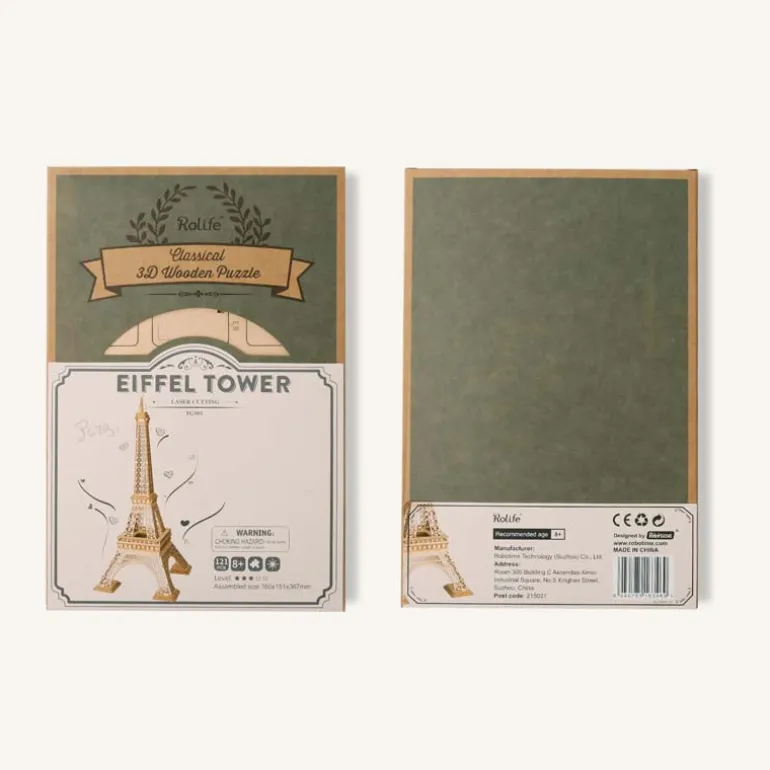 Robotime Rolife Eiffel Tower TG501 Architecture 3D Wooden Puzzle