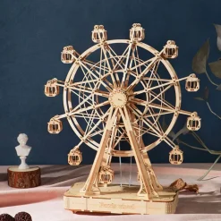 Robotime Rolife Ferris Wheel 3D Wooden Puzzle Music Box TGN01