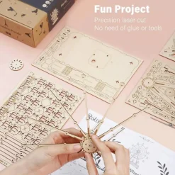 Robotime Rolife Ferris Wheel 3D Wooden Puzzle Music Box TGN01