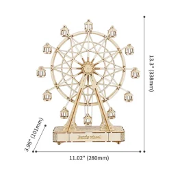 Robotime Rolife Ferris Wheel 3D Wooden Puzzle Music Box TGN01